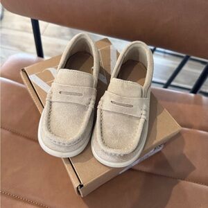 Zara Tan Moccasins with Classic Penny Loafer Design